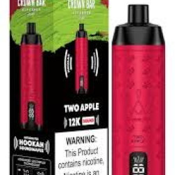 AlFakher Crown Bar 12000 puffs Two Apple